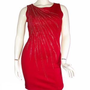 Calvin Klein embellished sleeveless dress